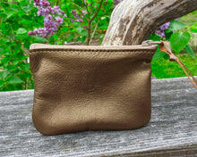Load image into Gallery viewer, Deerskin Zipper Pouch (small)