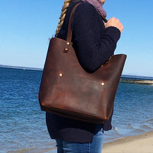 Load image into Gallery viewer, Leather Tote Bag