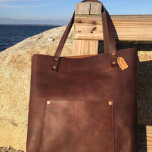 Load image into Gallery viewer, Leather Tote Bag