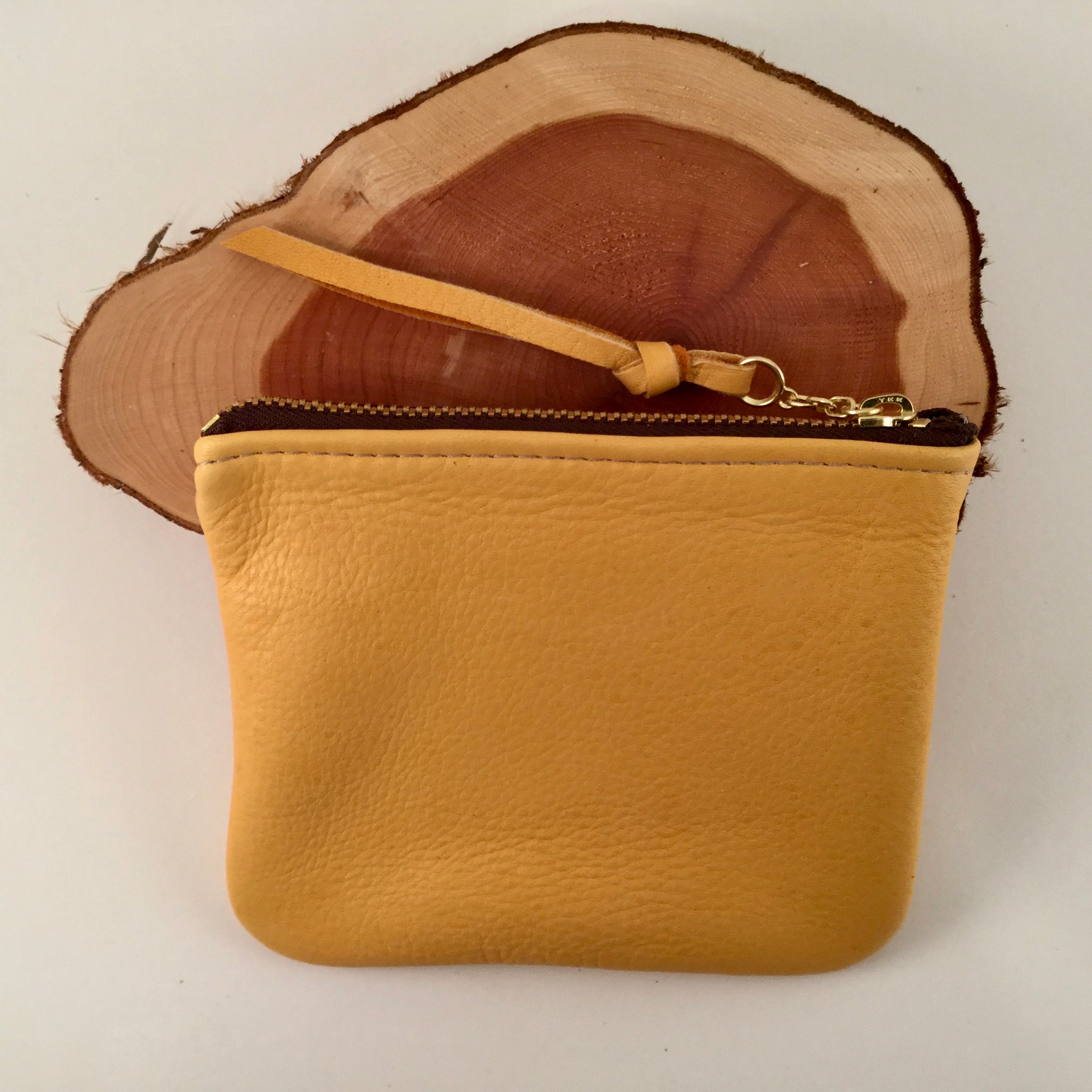 Deer Skin purse, XL Leather Zipper Pouch hot (8 inch length), Leather Purse Lined, Leather Clutch With A Wristlet, Super Soft, Made In USA.